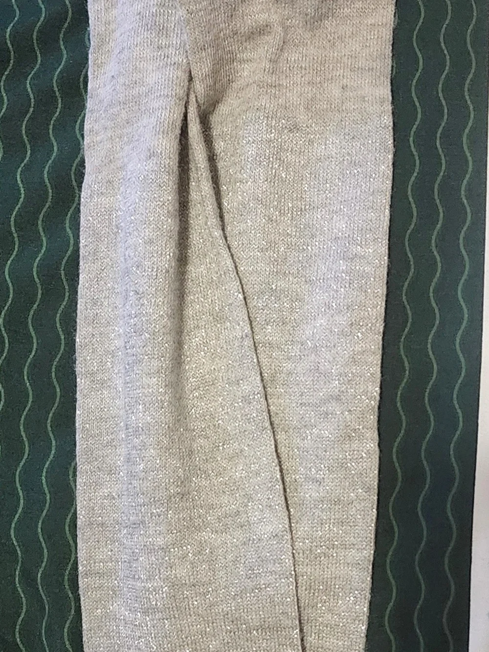 Girls Silver Tights Sparkle Sz 12-24
